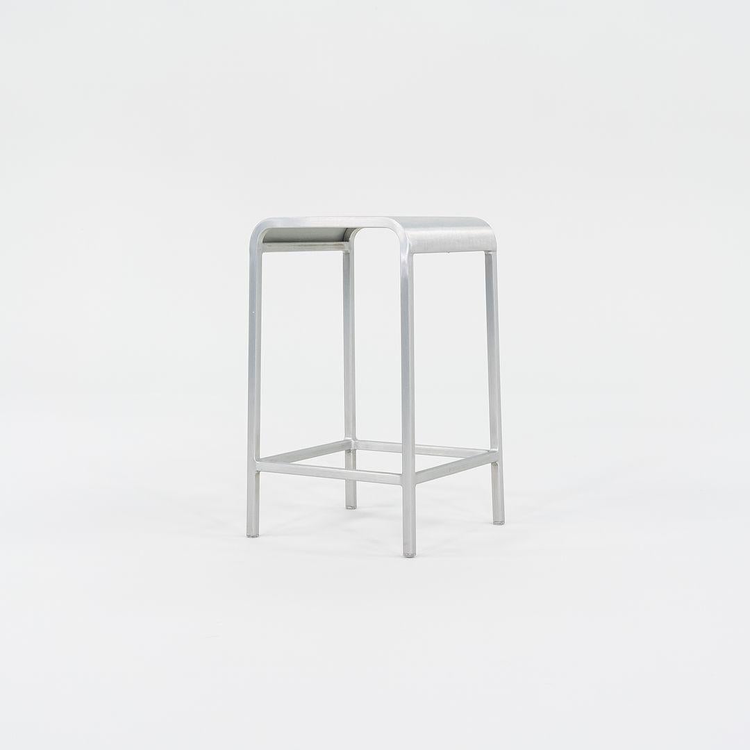 C. 2022 Mint 20-06 Counter Stools von Norman Foster für Emeco in gebürstetem 5x erhältlich (Aluminium)