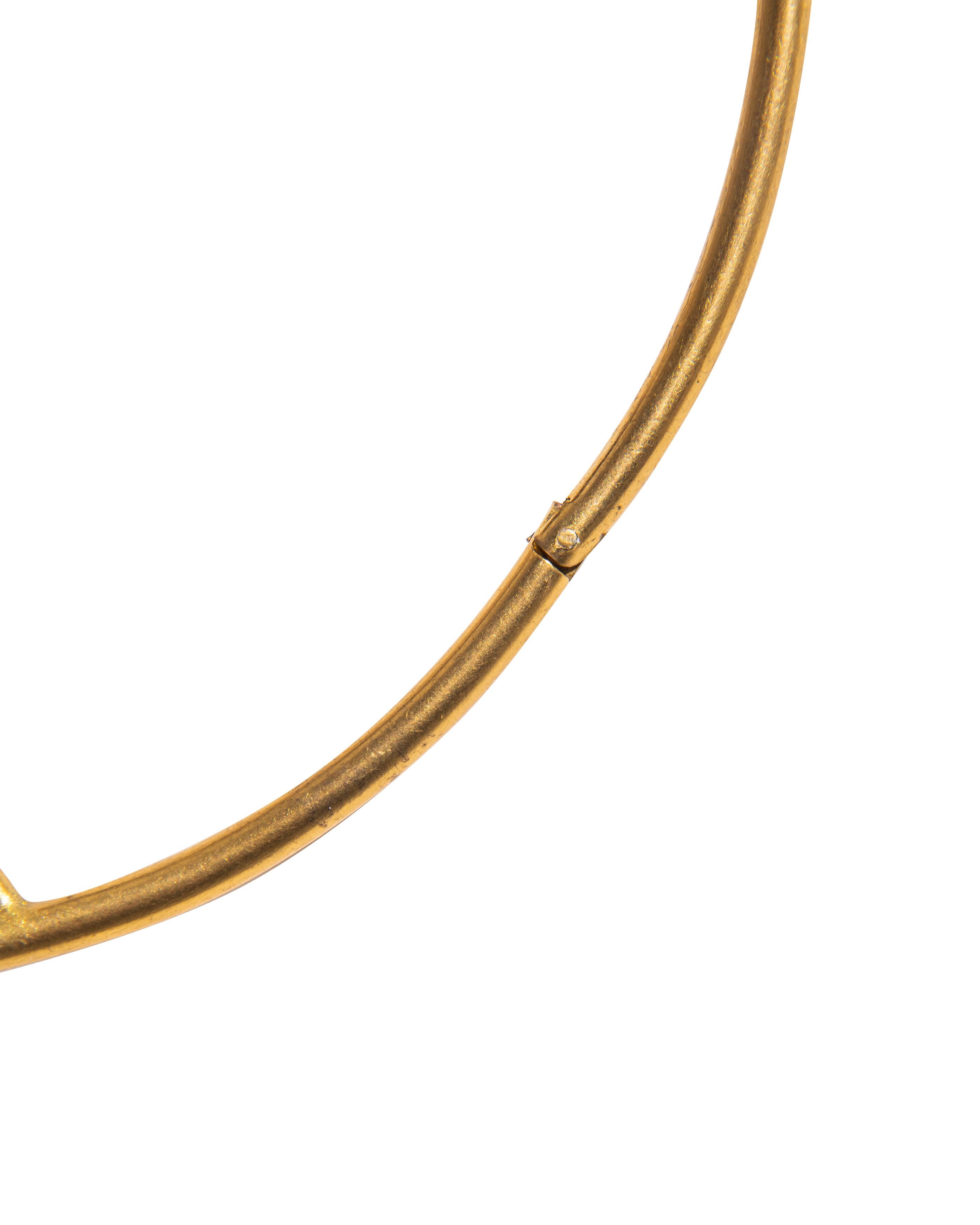 c. A/W 1938 Elsa Schiaparelli Haute Couture Gold Insect Choker Necklace 6
