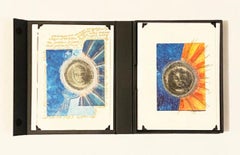 "Star Bright",  Hand colored digital collages on Printed Book