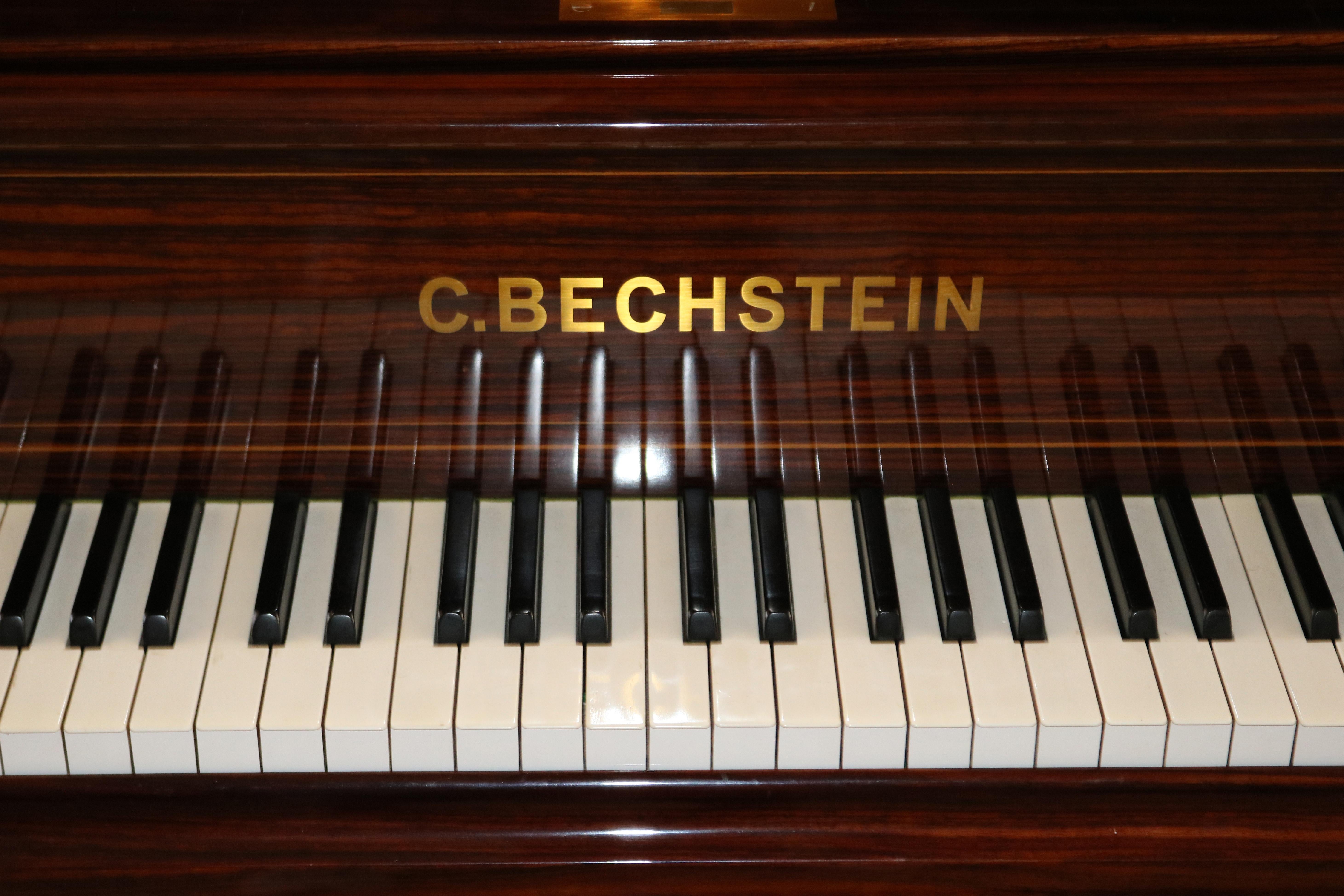 C Bechstein Rosewood Satinwood Inlaid Model A Player Piano  12