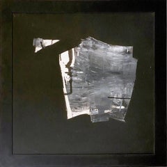 Untitled, Acrylic on Canvas, Black by Contemporary Indian Artist "In Stock"
