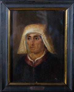 C. Borelli - Late 19th Century Oil, Portrait Of A Medieval Woman