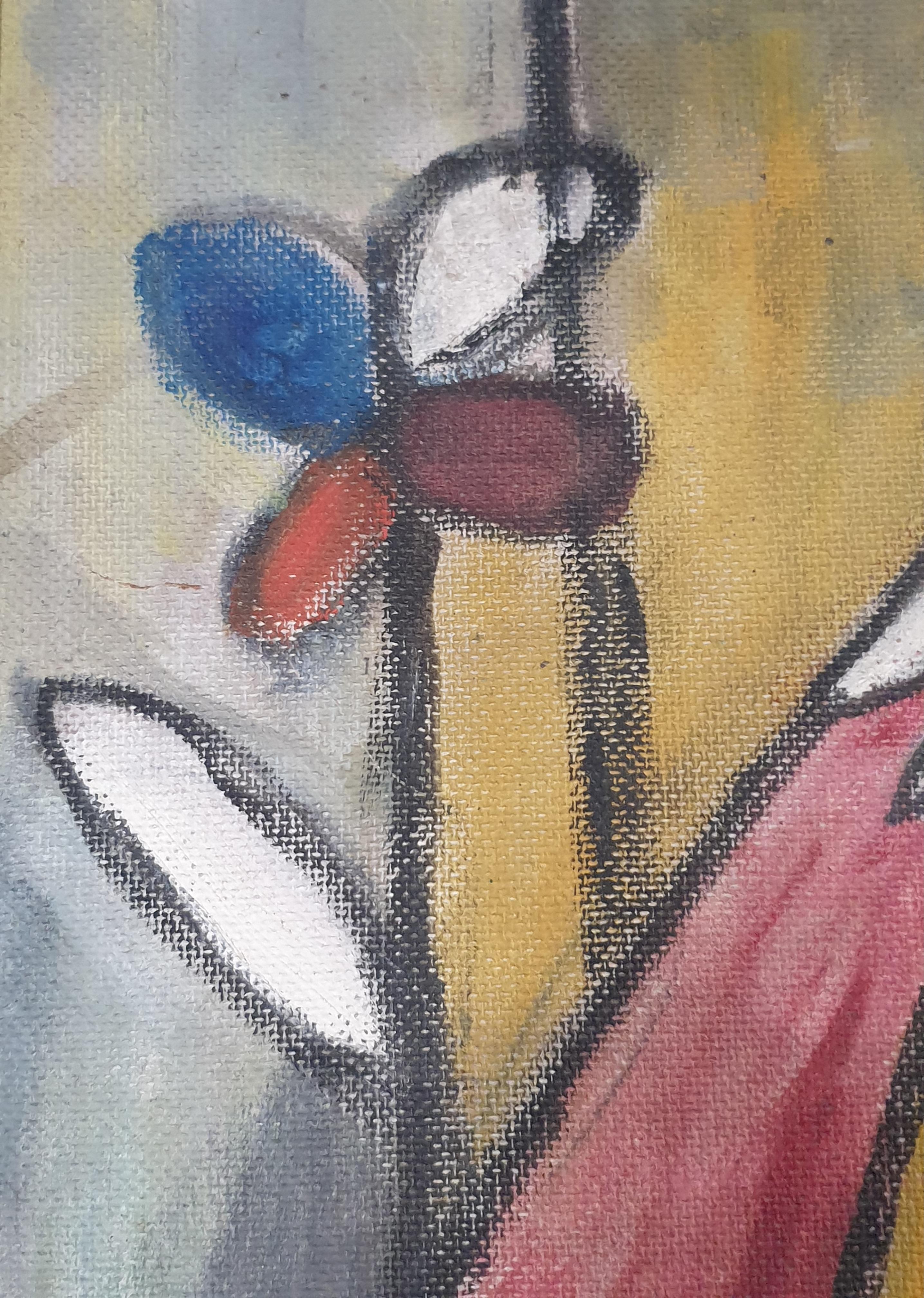 The Harlequin, Colourful Mid 20th Century Painting 3