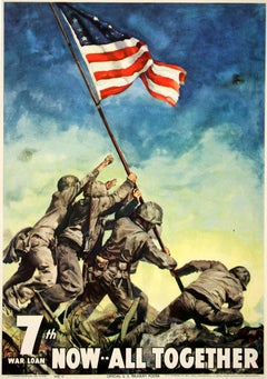 Cartel original Now All Together de C.C. Beall 1945