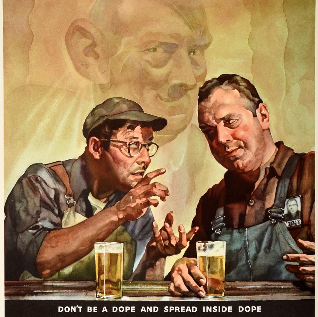 loose talk can cost lives poster