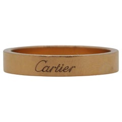 C Cartier Wedding Ring Rose Gold 18 Karat