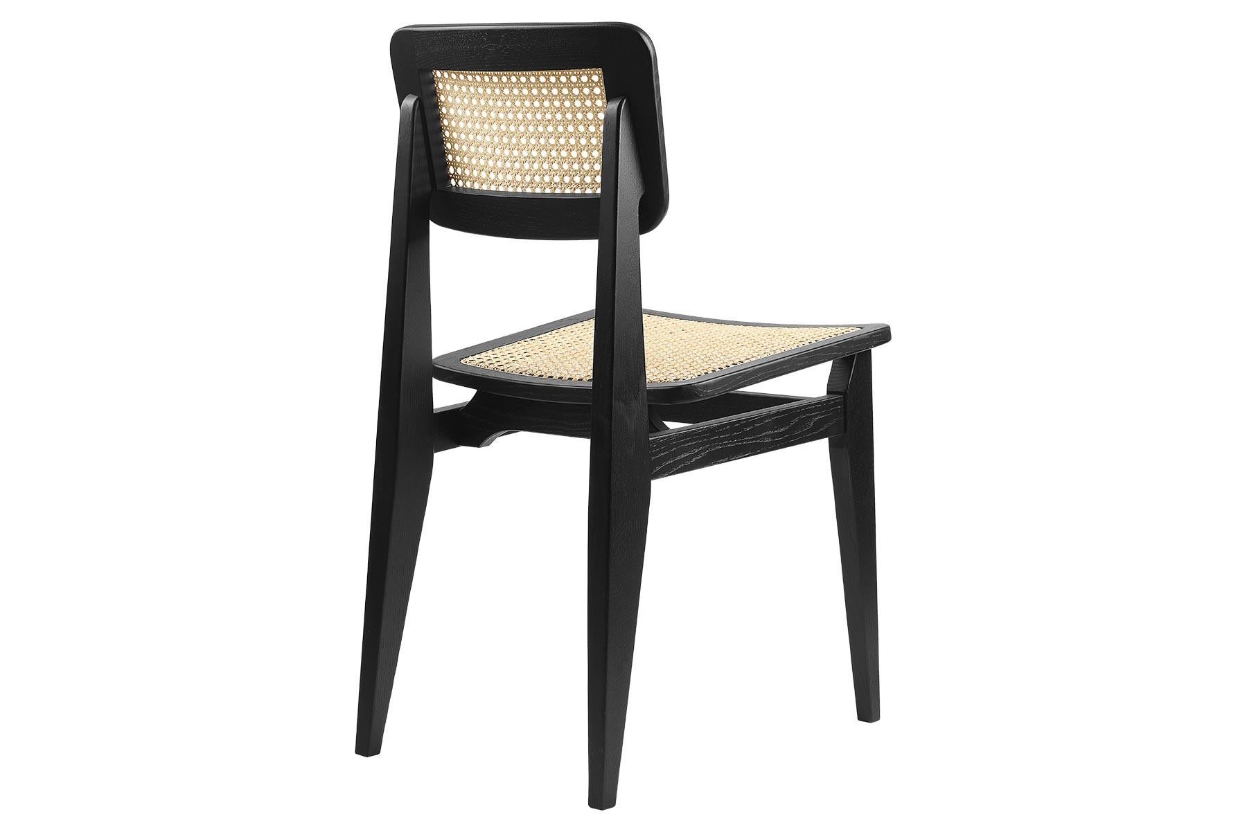 C Chair Dining Chair, French Cane, Natural Oak 1