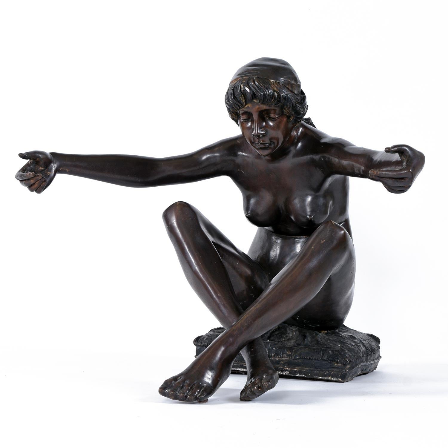 table basse statue femme