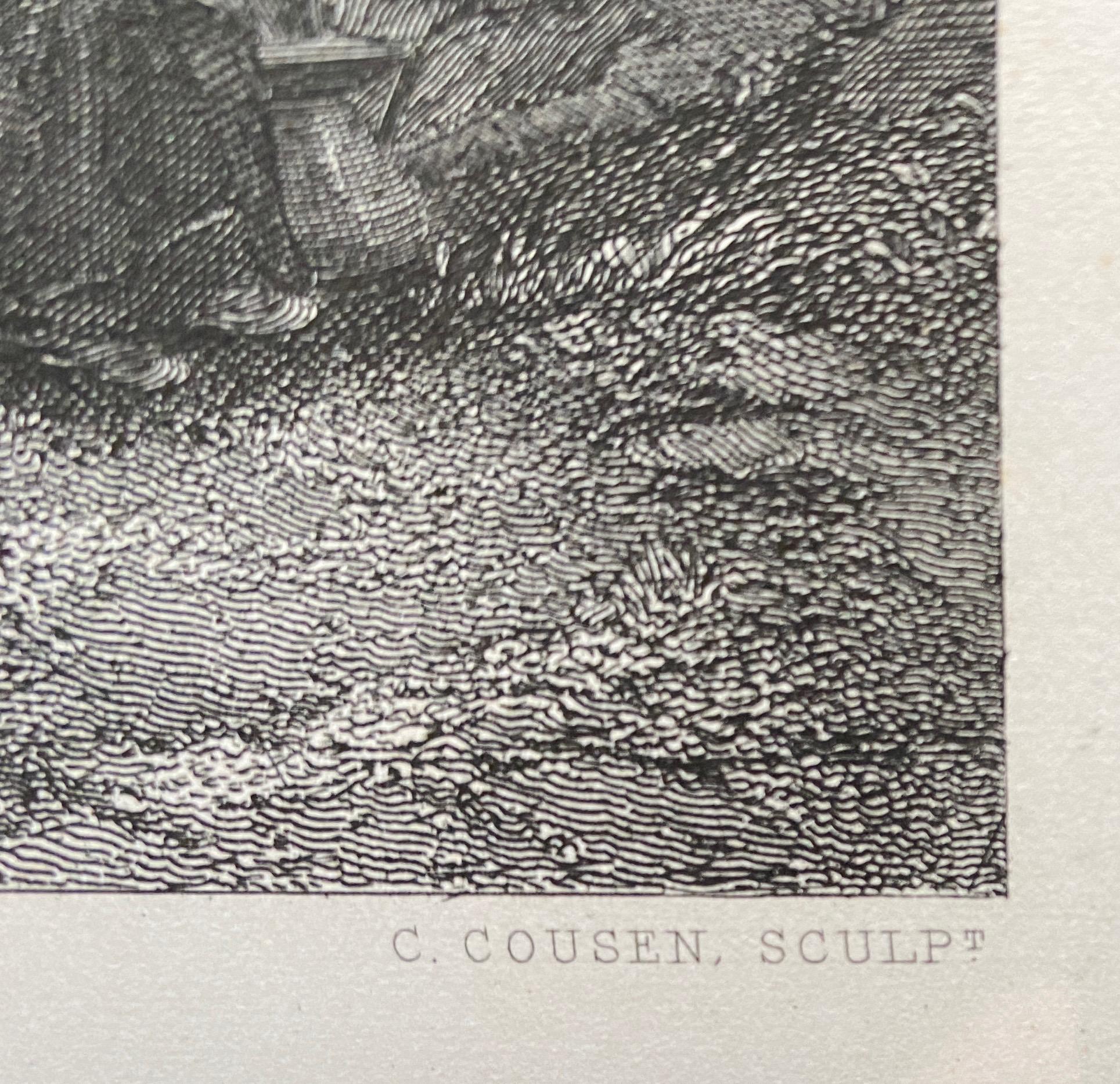„Brunnen nördlich des Como“ von C. Cousen, Kupferstich im Angebot 5