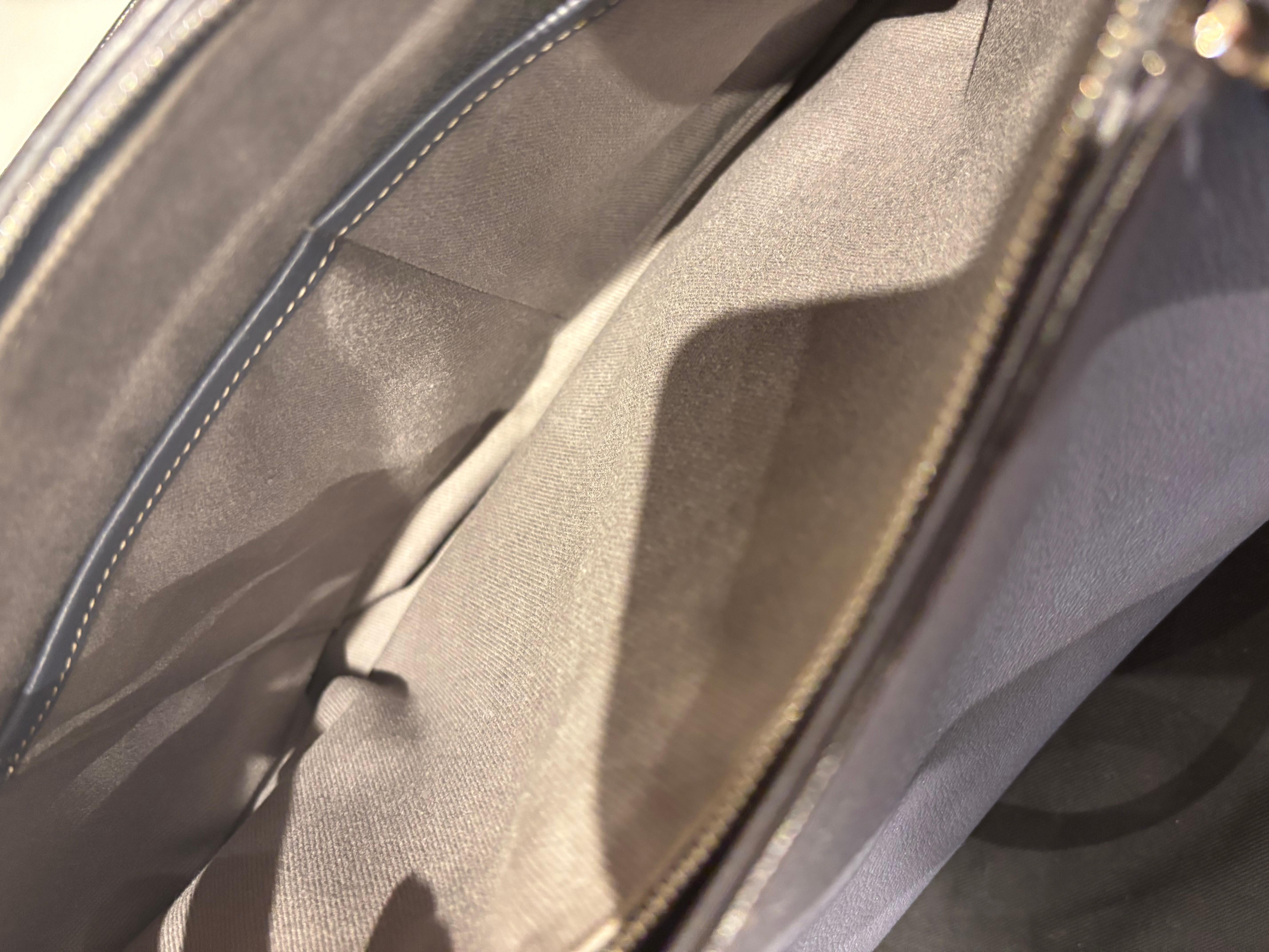 C de Cartier As New Blue Grey Tote with Dust Bag Pour femmes en vente