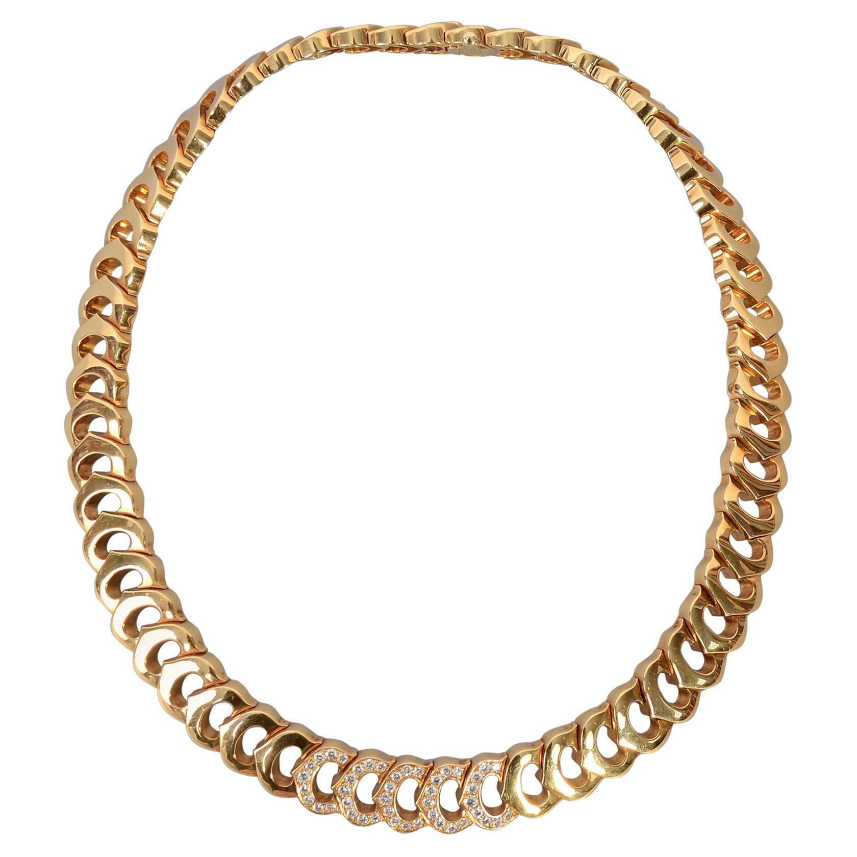 C de Cartier Diamond Choker Necklace For Sale