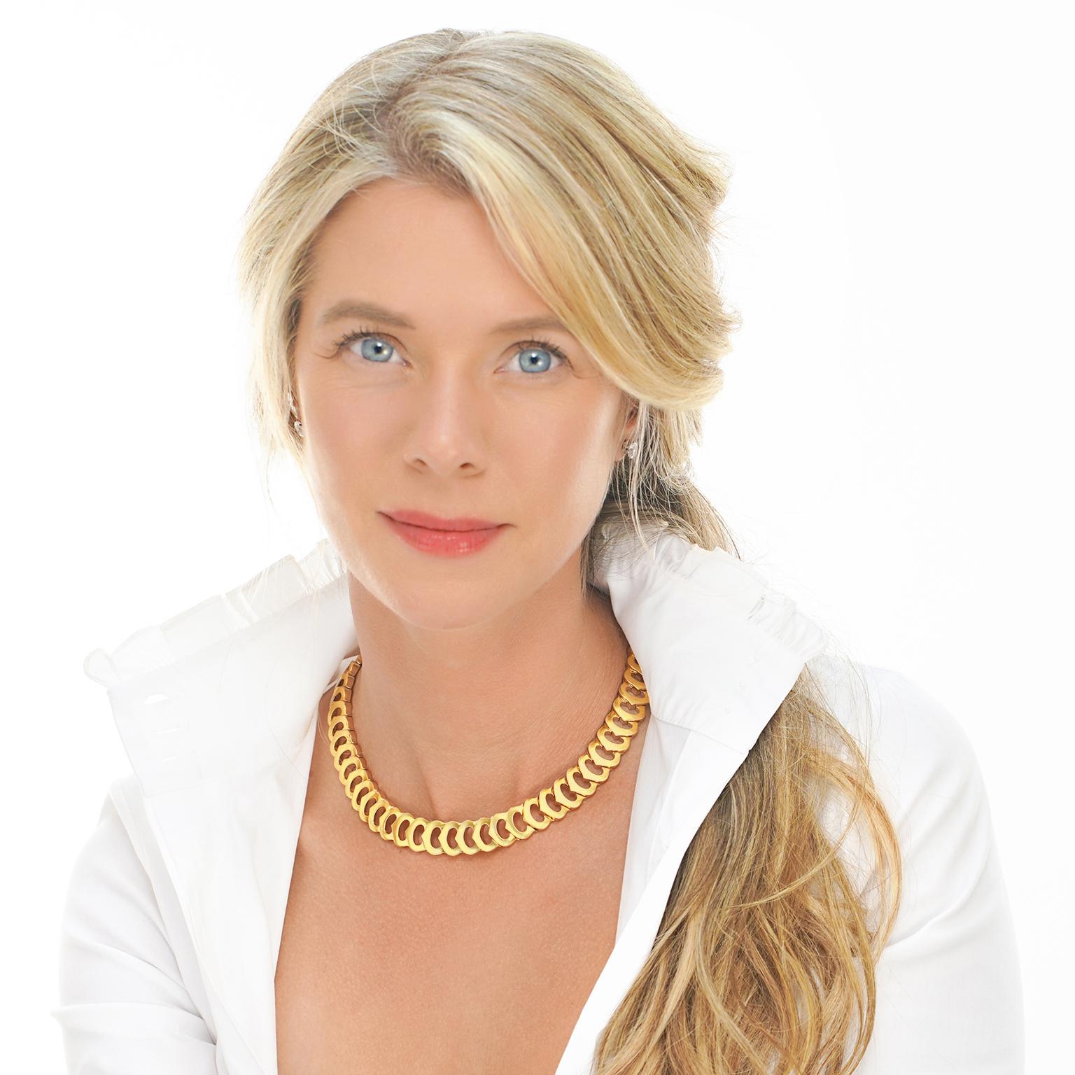 C de Cartier Gold Necklace In Excellent Condition In Litchfield, CT