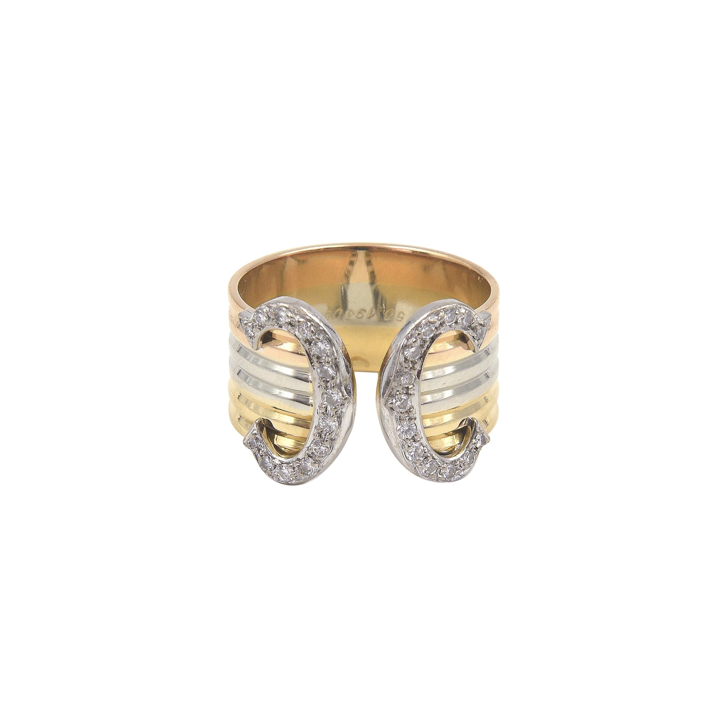Cartier Bague Trinity en or tricolore et diamants en vente