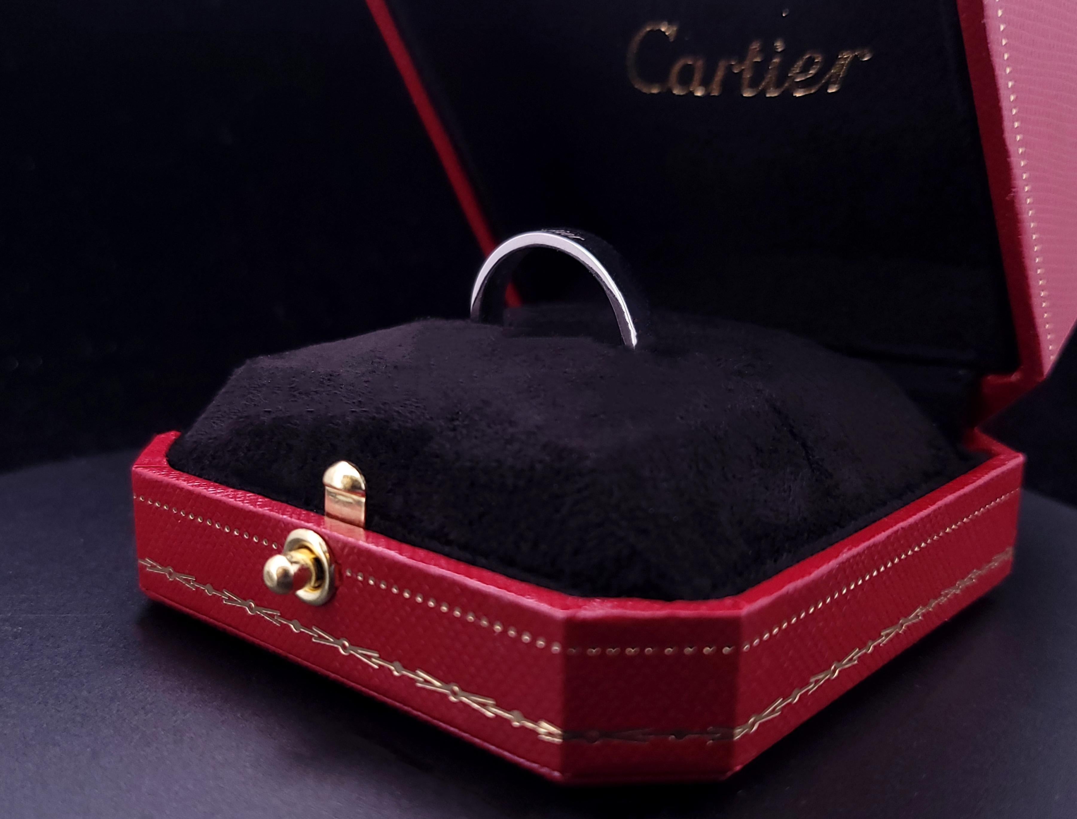 Alianza C de Cartier, anchura 4 mm en venta 3