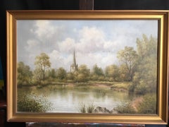 St. Mary's Church, Attenborough, Britisches Ölgemälde