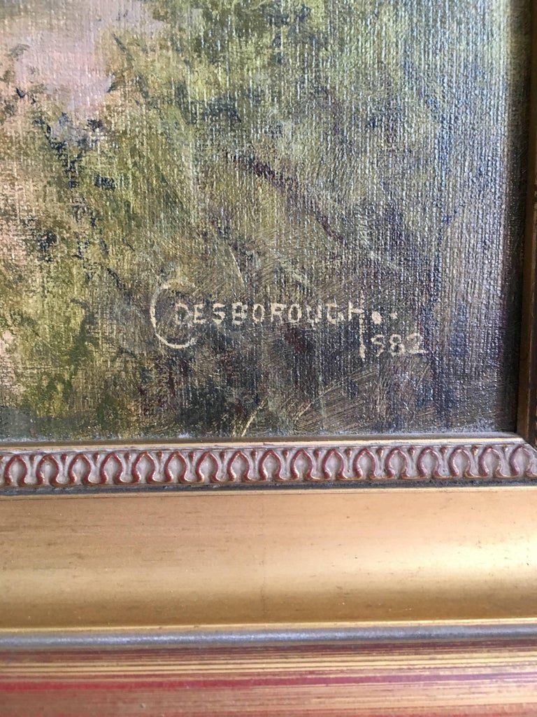 C. Desborough St. Mary's Church, Attenborough, British Oil Painting