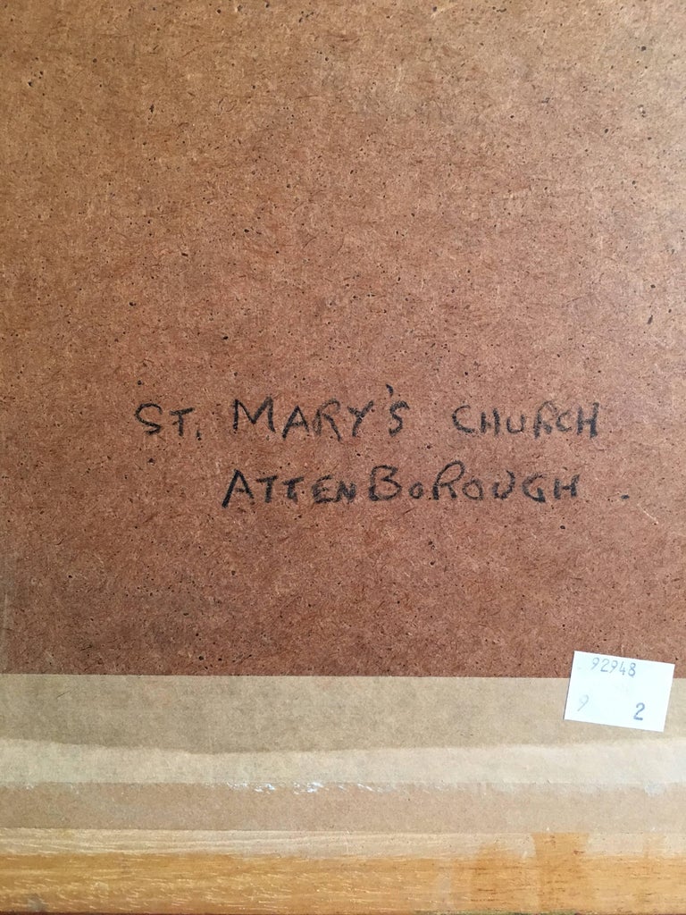 C. Desborough St. Mary's Church, Attenborough, British Oil Painting