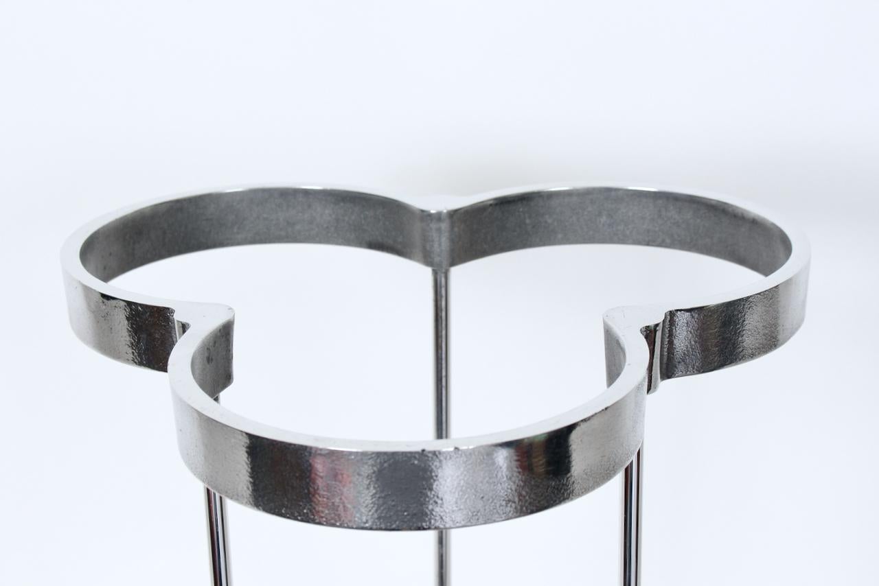 C. E. Magnusson for EFM Polished Aluminum Umbrella Stand, Cane Stand, Circa 1990 For Sale 2