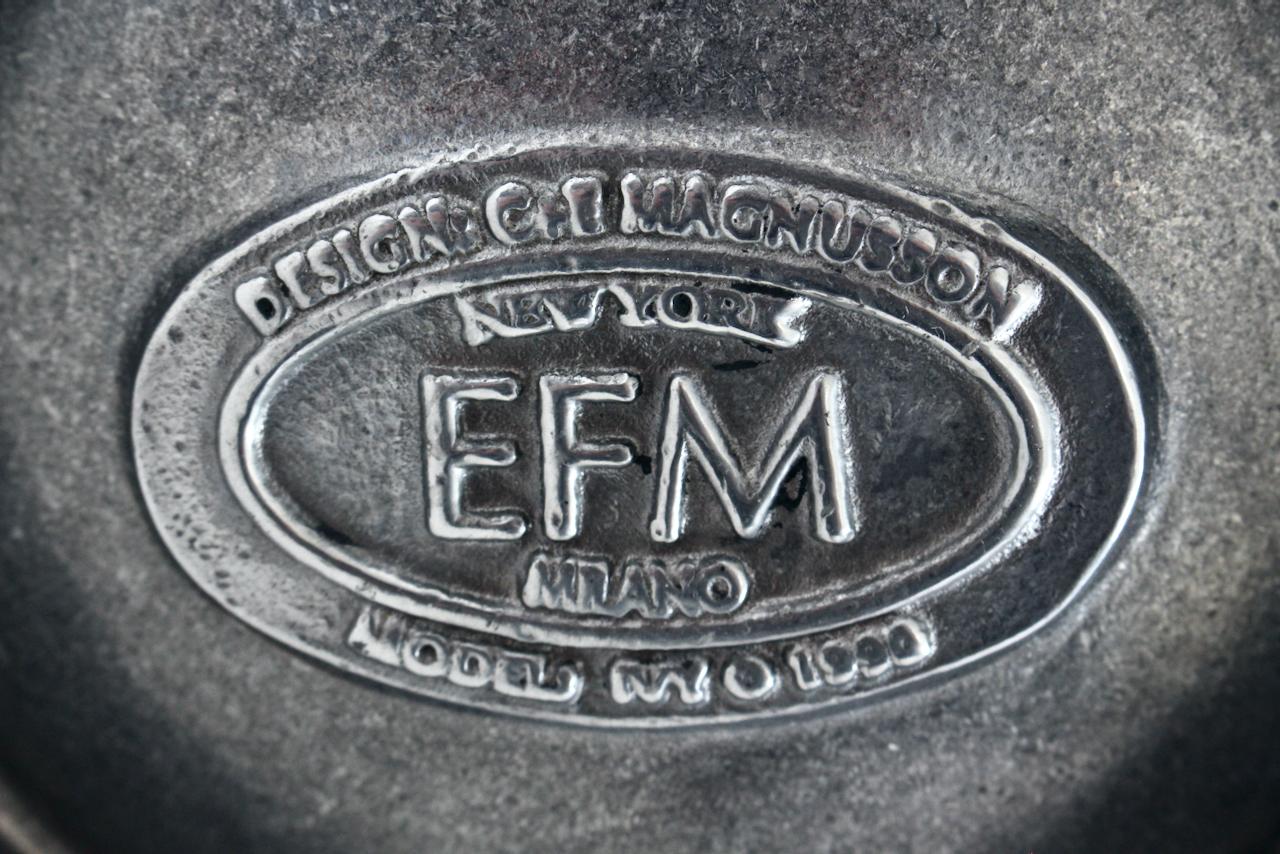 C. E. Magnusson for EFM Polished Aluminum Umbrella Stand, Cane Stand, Circa 1990 For Sale 9