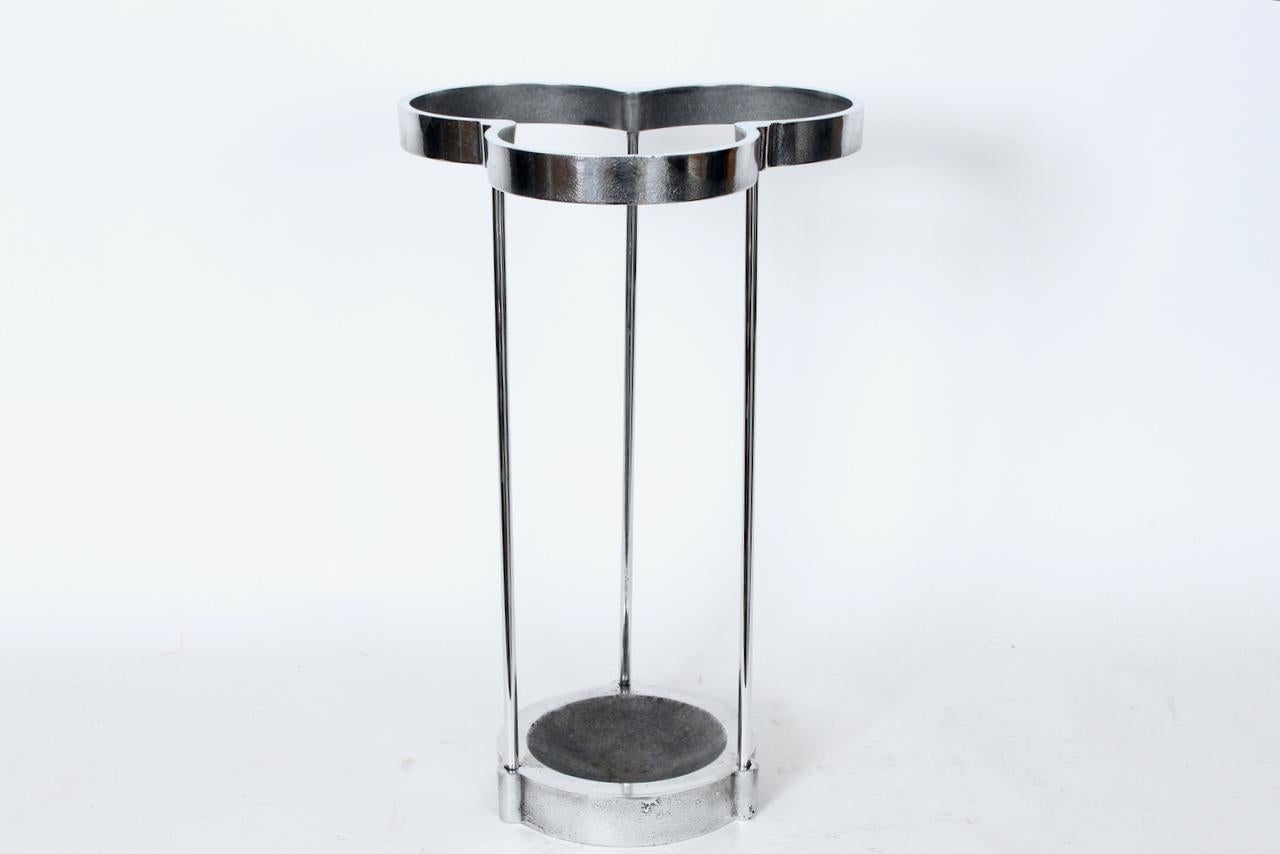 C. E. Magnusson for EFM Polished Aluminum Umbrella Stand, Cane Stand, Circa 1990 For Sale 10
