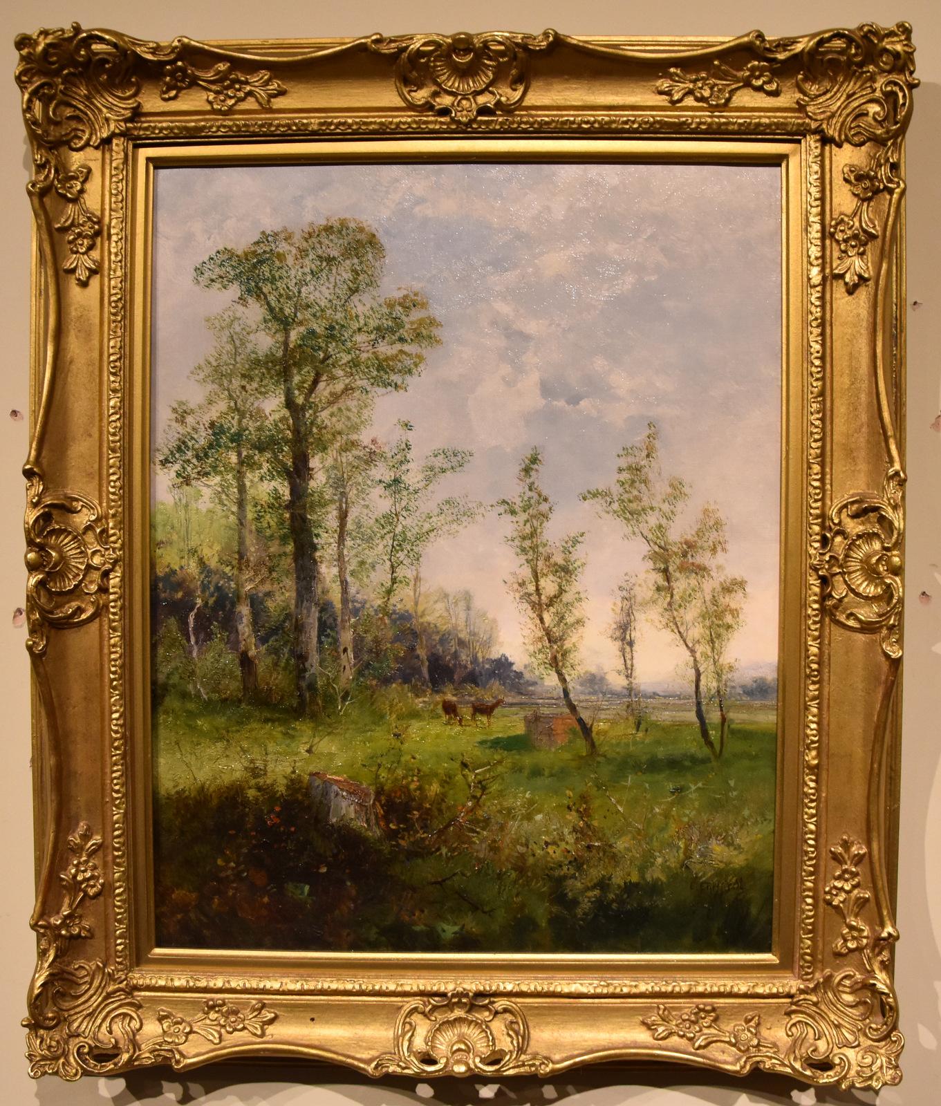 Ölgemälde von C. Erhardt „Eine skandinavische Landschaft“