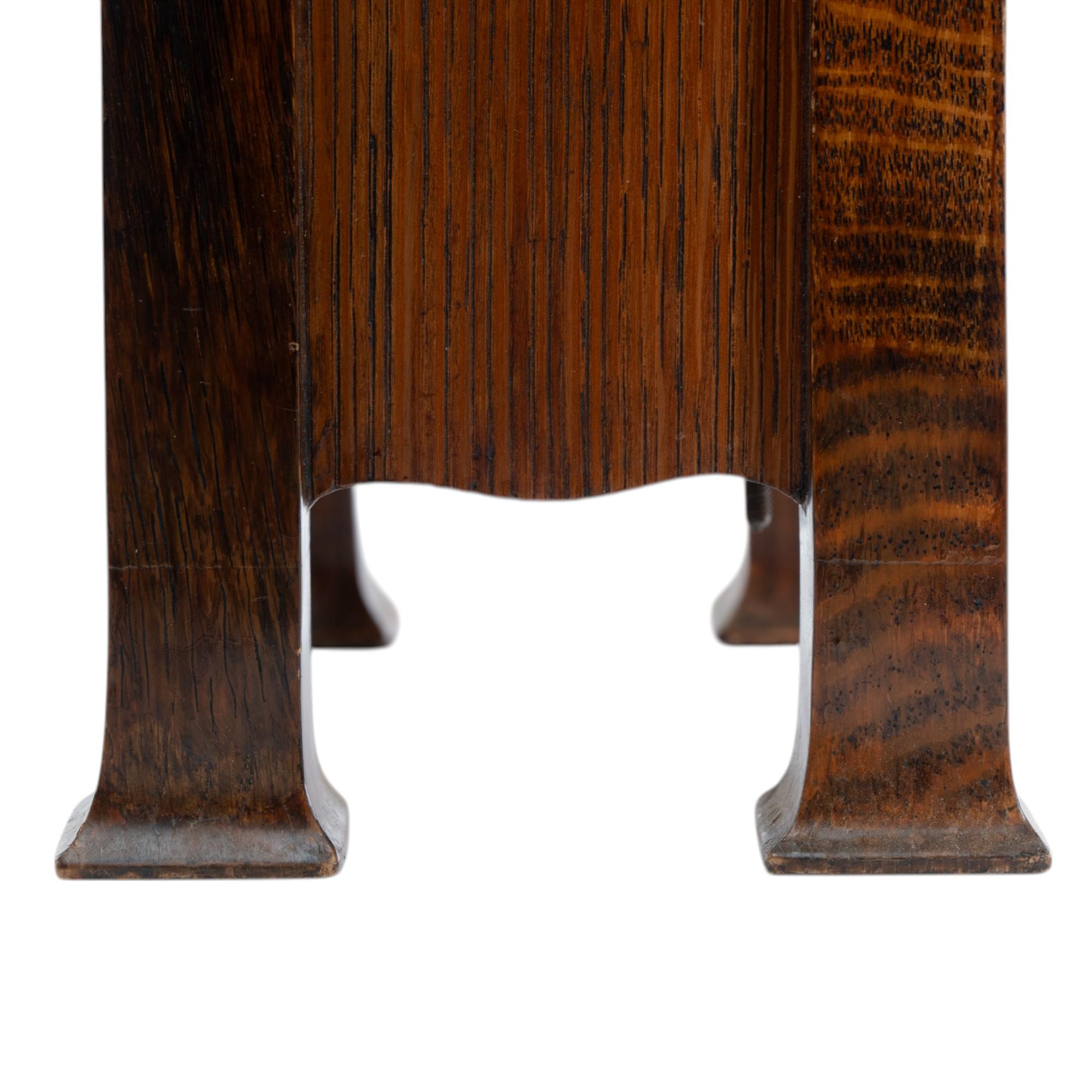 C. F. A. Voysey (1857–1941). A rare Arts and Crafts oak mantel clock For Sale 3