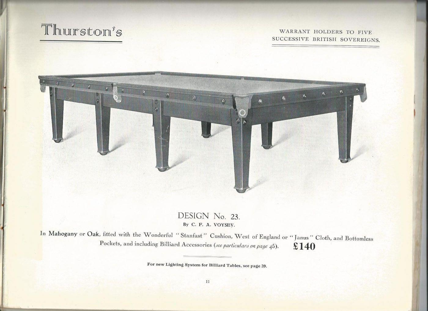 C F A I.C.. Rare table de snooker en chêne de style Arts and Crafts de 12' x 6'. en vente 6