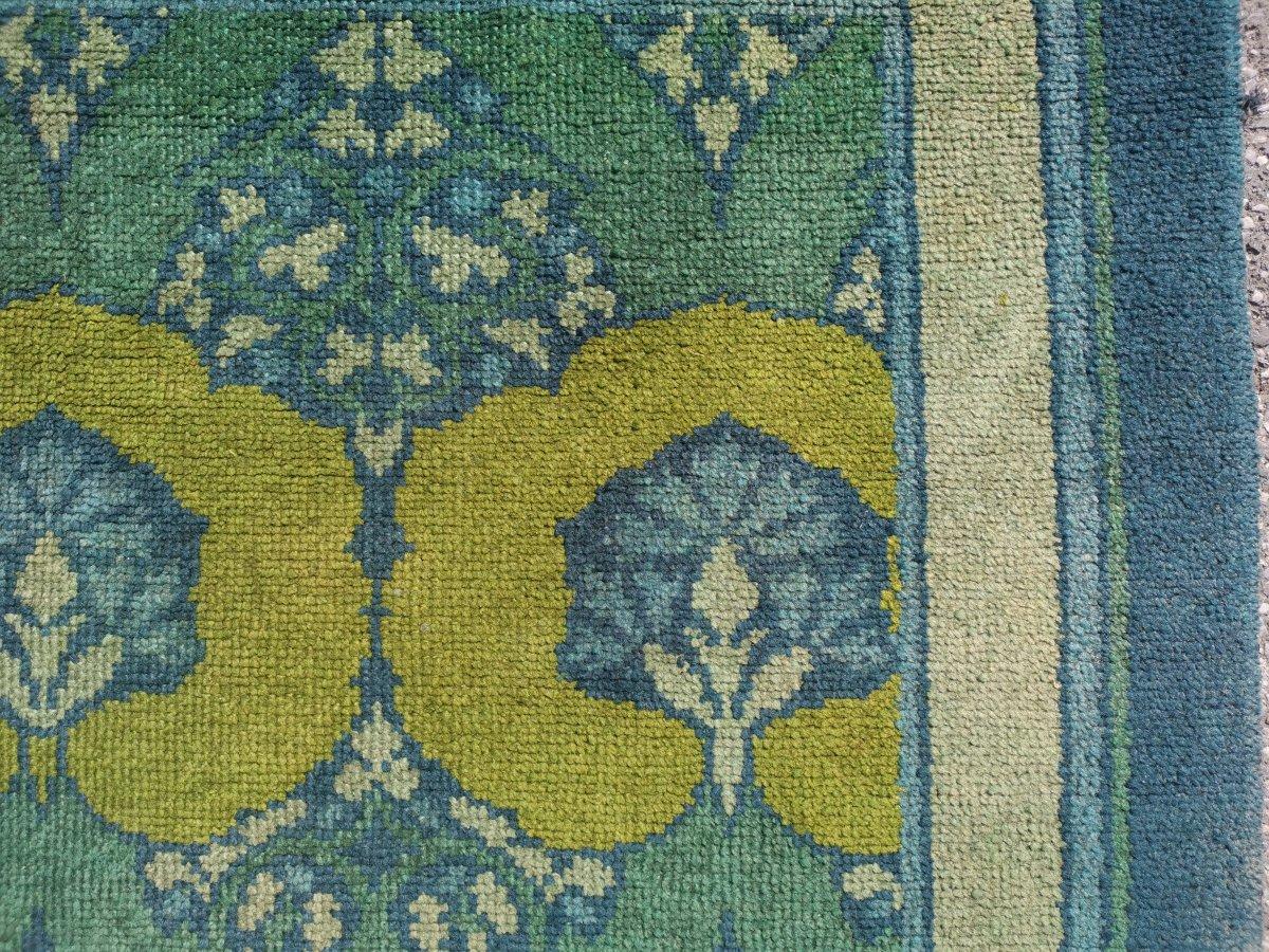 Early 20th Century C F A Voysey for Liberty & Co. a Rare 'Glenmure' Donegal Rug with Rich Colors For Sale