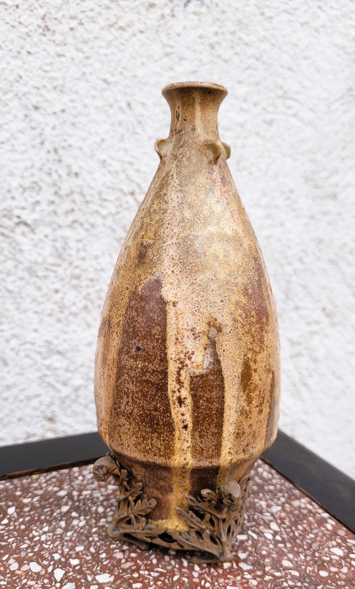 C Greber, Vaso in gres fiammato, Art Nouveau, inizio XX secolo In condizioni buone in vendita a MARSEILLE, FR