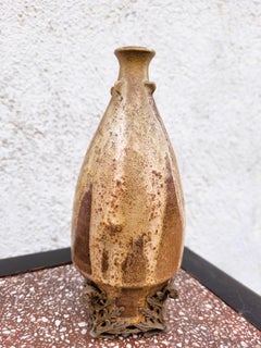 Vase en grès flammé Art Nouveau, début du 20e siècle