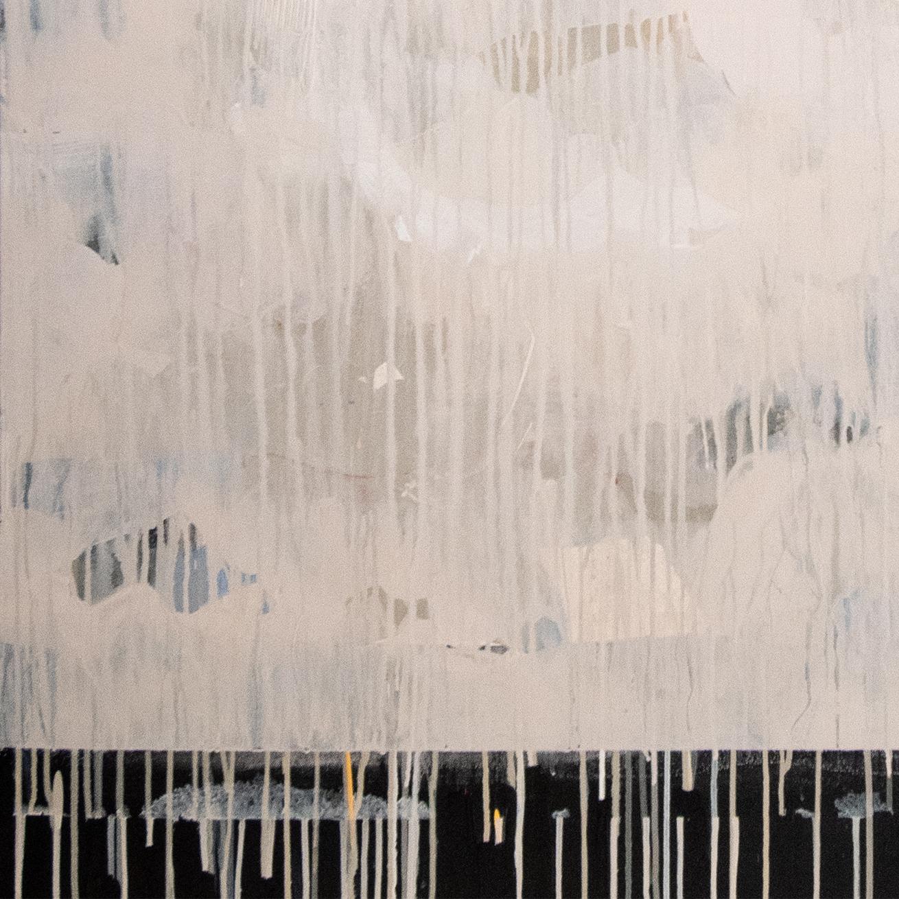 1-C44-2 DesertClouds - Beige Abstract Painting by C. Gregory Gummersall