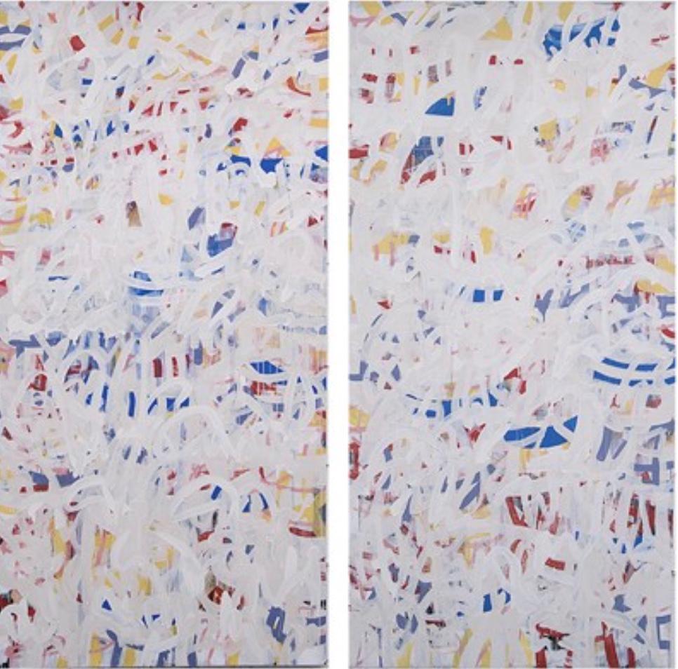 C. Gregory Gummersall Abstract Painting - #8-C42-1 / #8-C42-2 Diptych