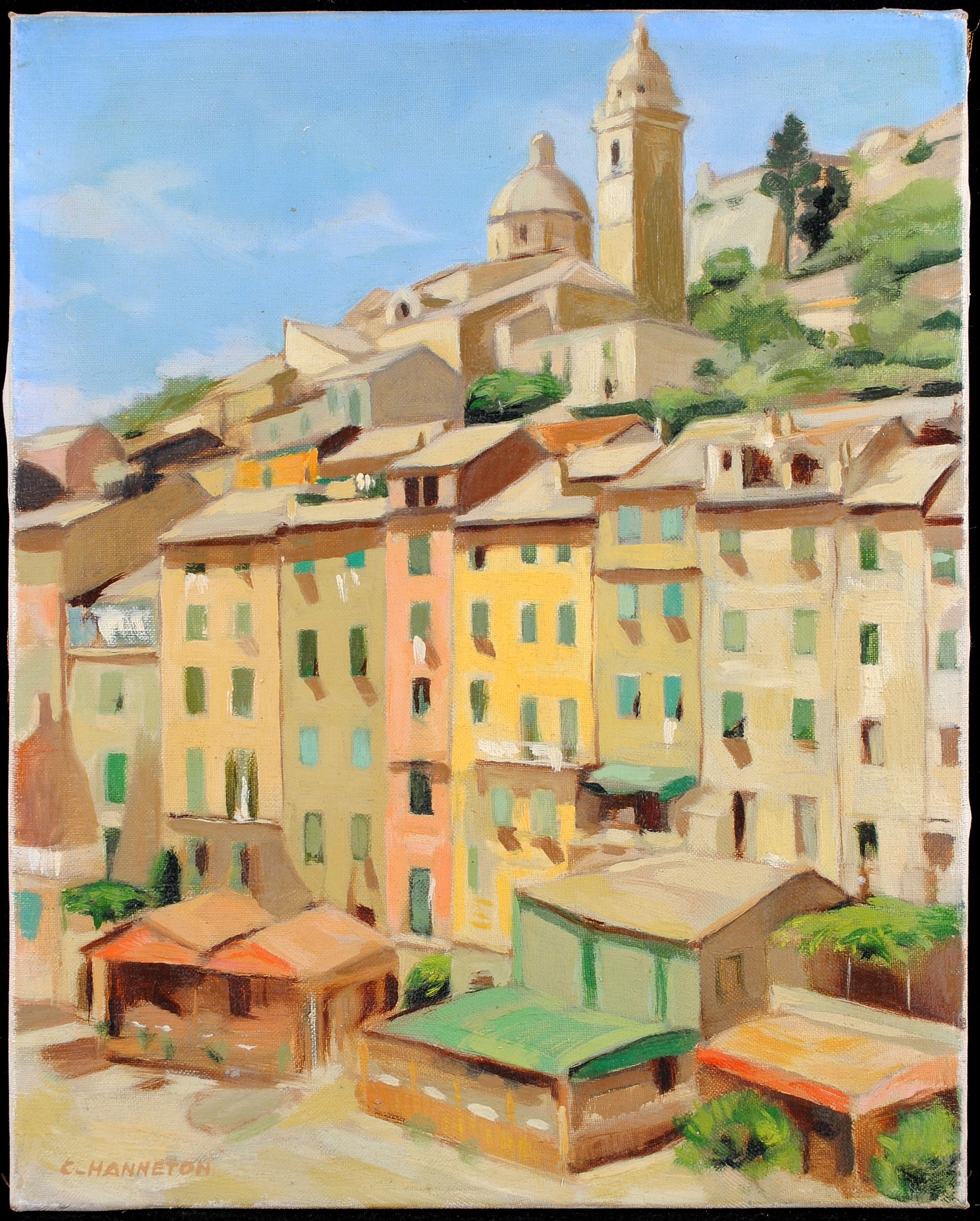 A beautiful sunny 1960's French oil on canvas depicting a landscape of Provence in the South of France by C. Hanneton. Signed lower right and in very good condition.

Artist: C. Hanneton (French, 20th century)
Title: Provence
Medium: Oil on