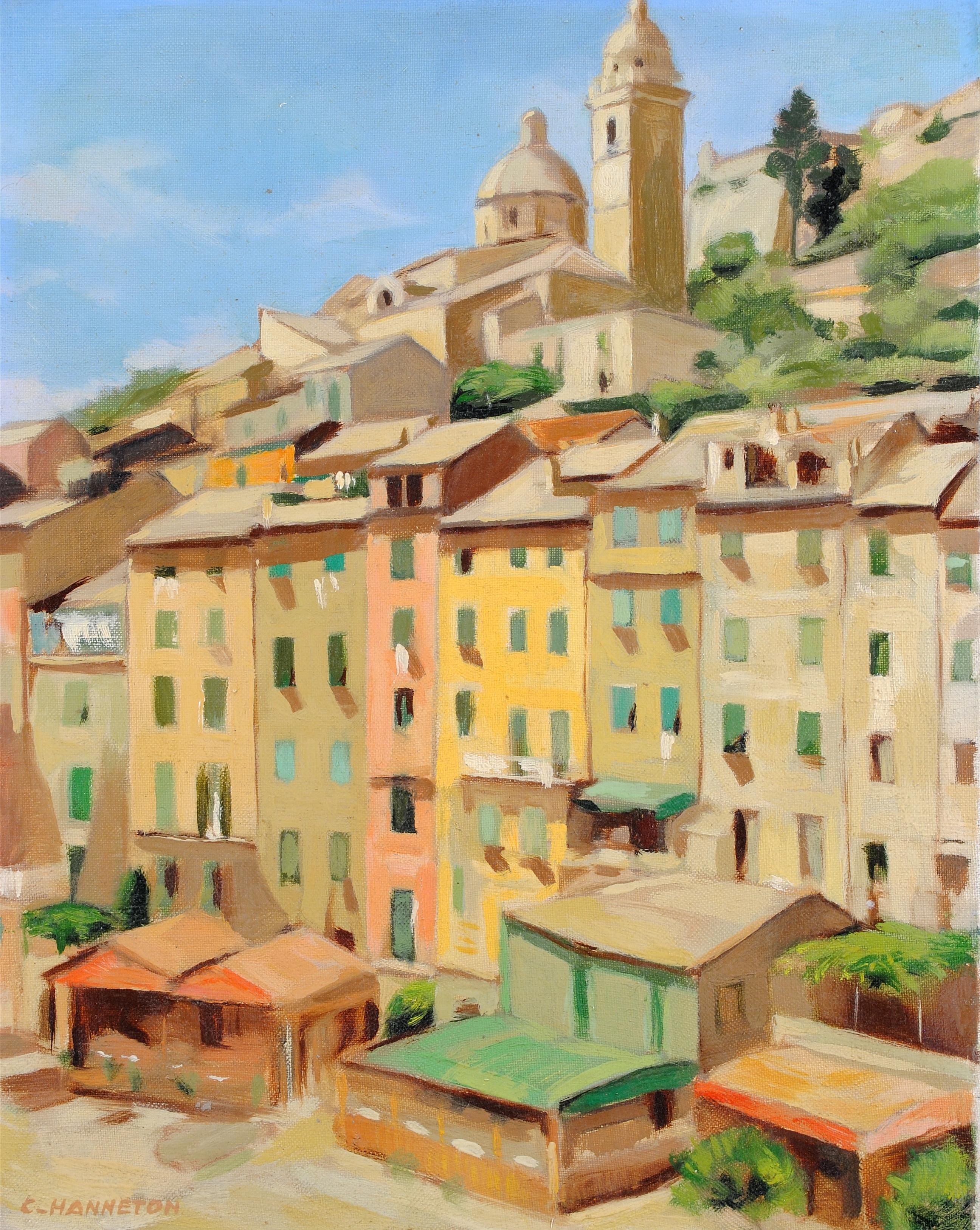 Provence - South of France Summer Sun French Landscape Oil on Canvas Painting 1