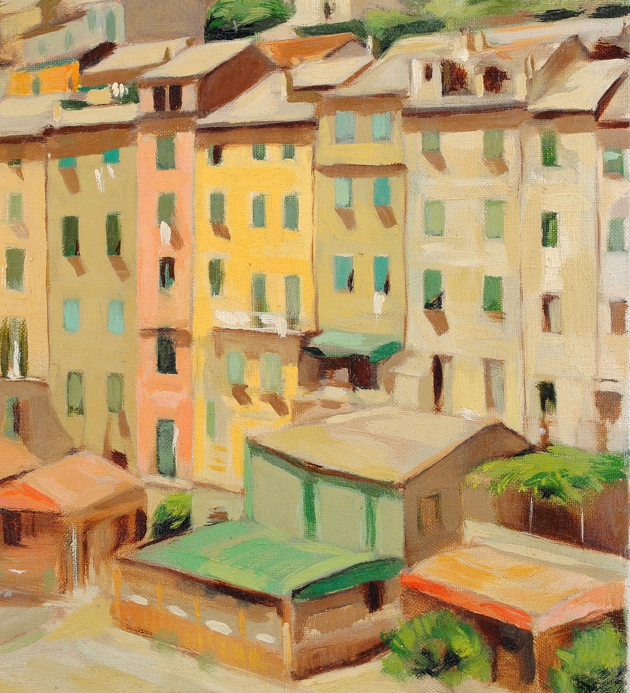 Provence - South of France Summer Sun French Landscape Oil on Canvas Painting 4