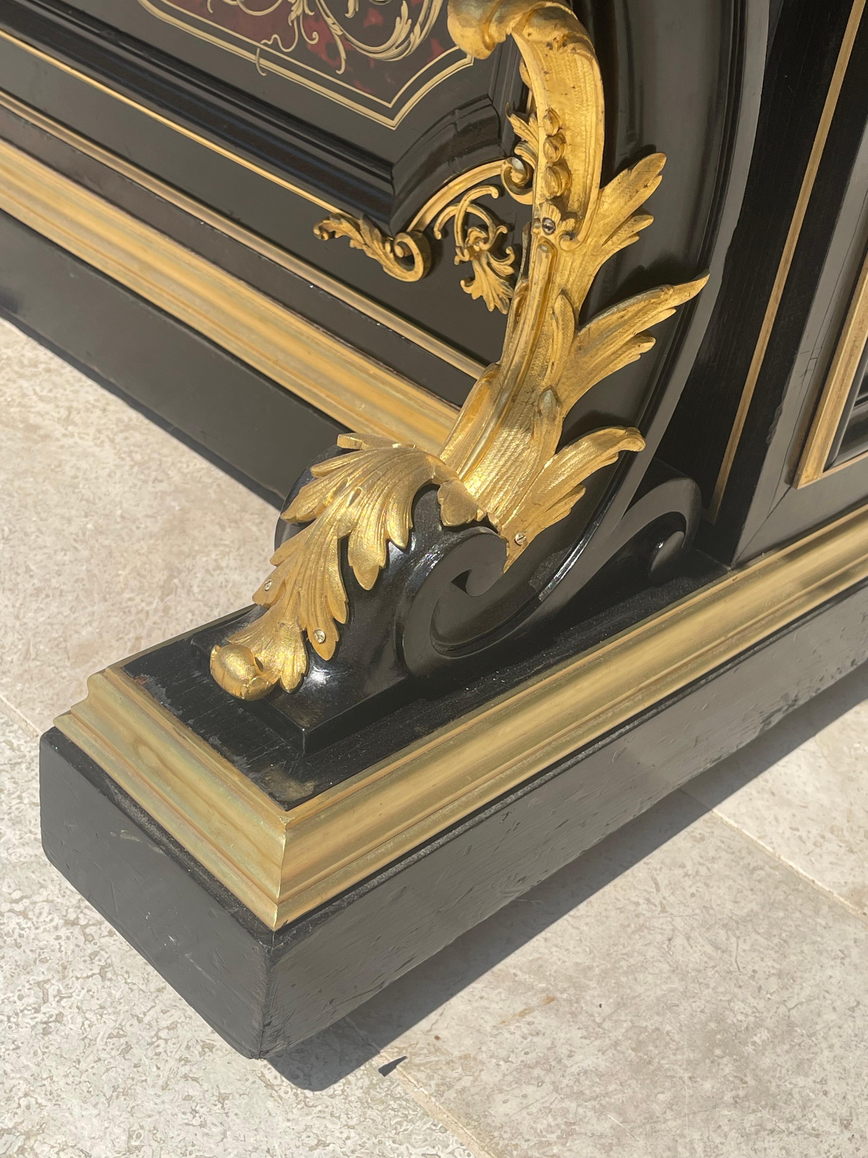 C. Heitz Lyon - Pianoforte Napoleone III in intarsio di Boulle in vendita 8