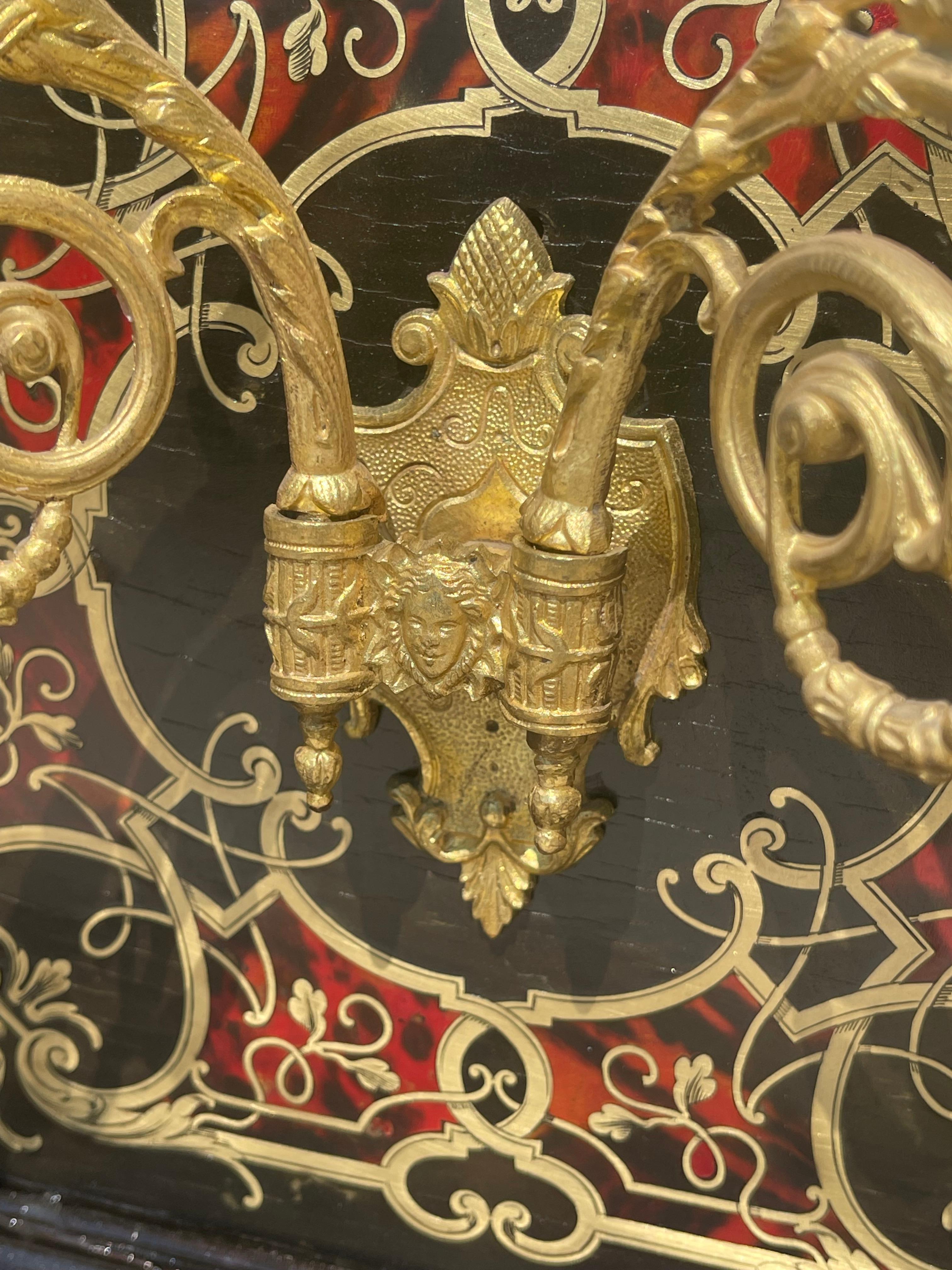 C. Heitz Lyon - Pianoforte Napoleone III in intarsio di Boulle in vendita 3