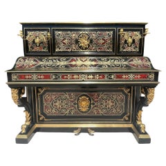 C. Heitz Lyon - Napoleon III Piano In Boulle Marquetry
