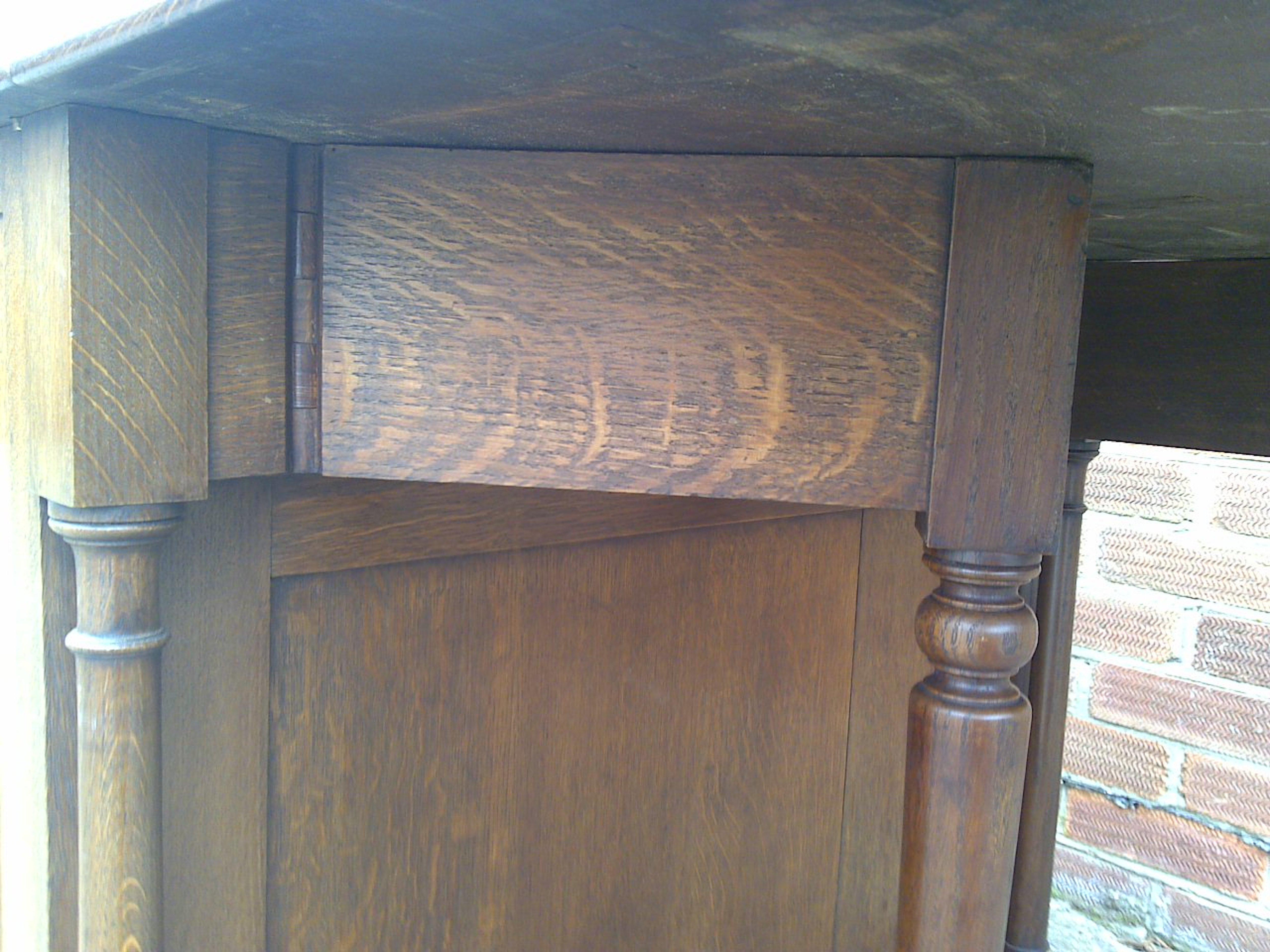 C Hindleys 134 Oxford St. London, ein hochwertiger ausziehbarer Esstisch aus viktorianischer Eiche (Spätes 19. Jahrhundert) im Angebot