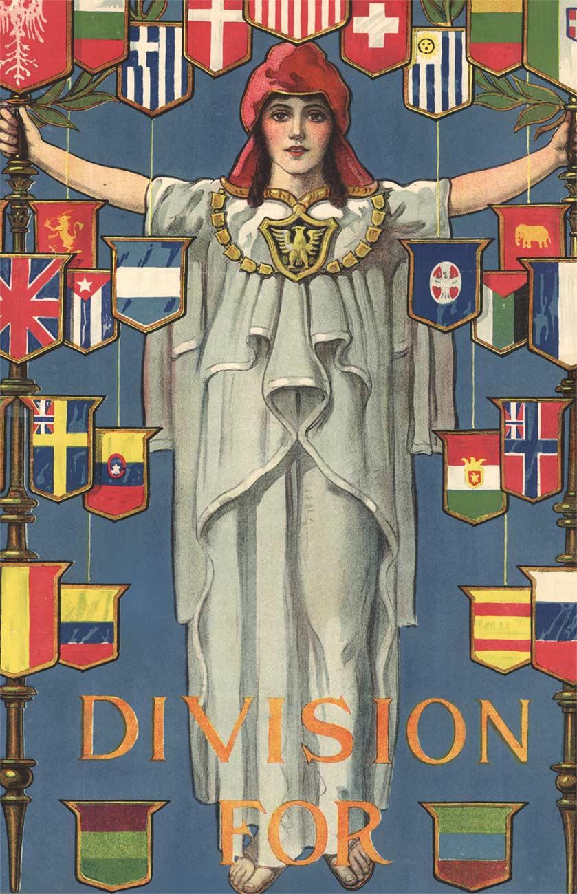 YWCA for United America, Division for Foreign Born Women original vintage poster - American Realist Print by C. Howard Walker