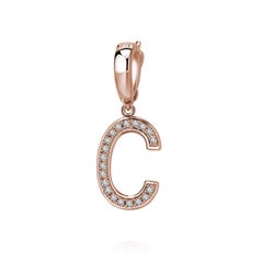 C Initial Pendant or Charm