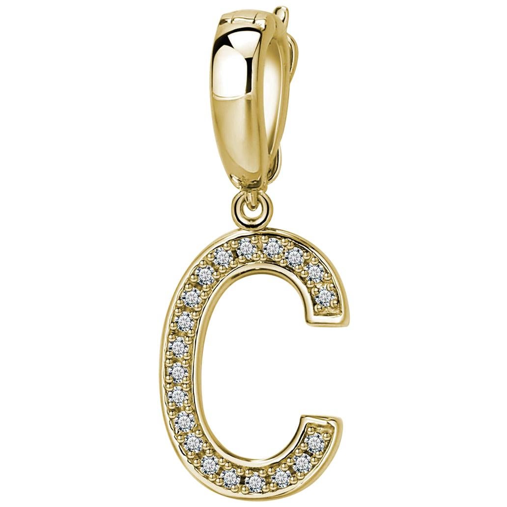 C Initial Pendant or Charm For Sale