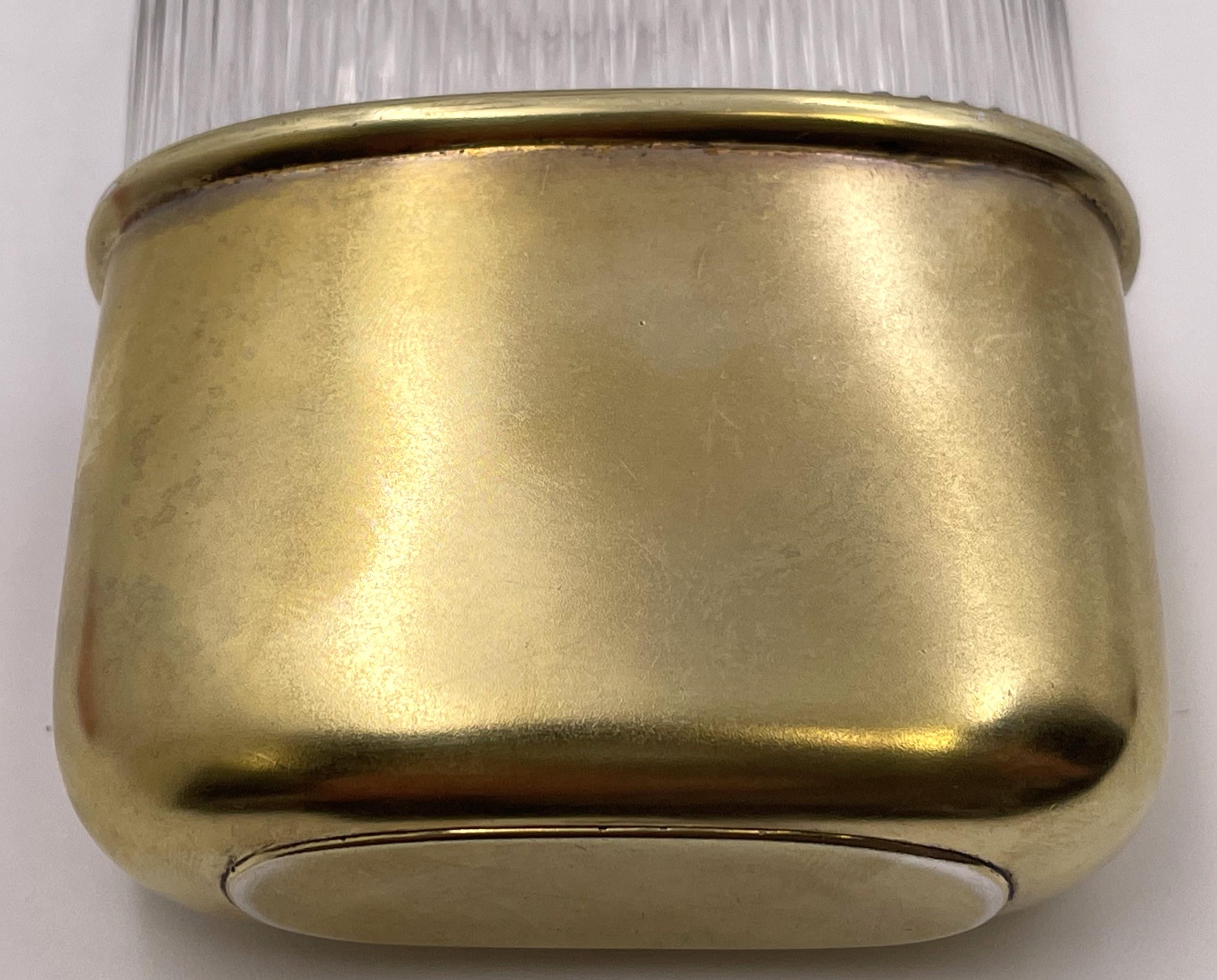C. J. Fox English Gilt Sterling Silver & Glass 1919 Flask For Sale 1