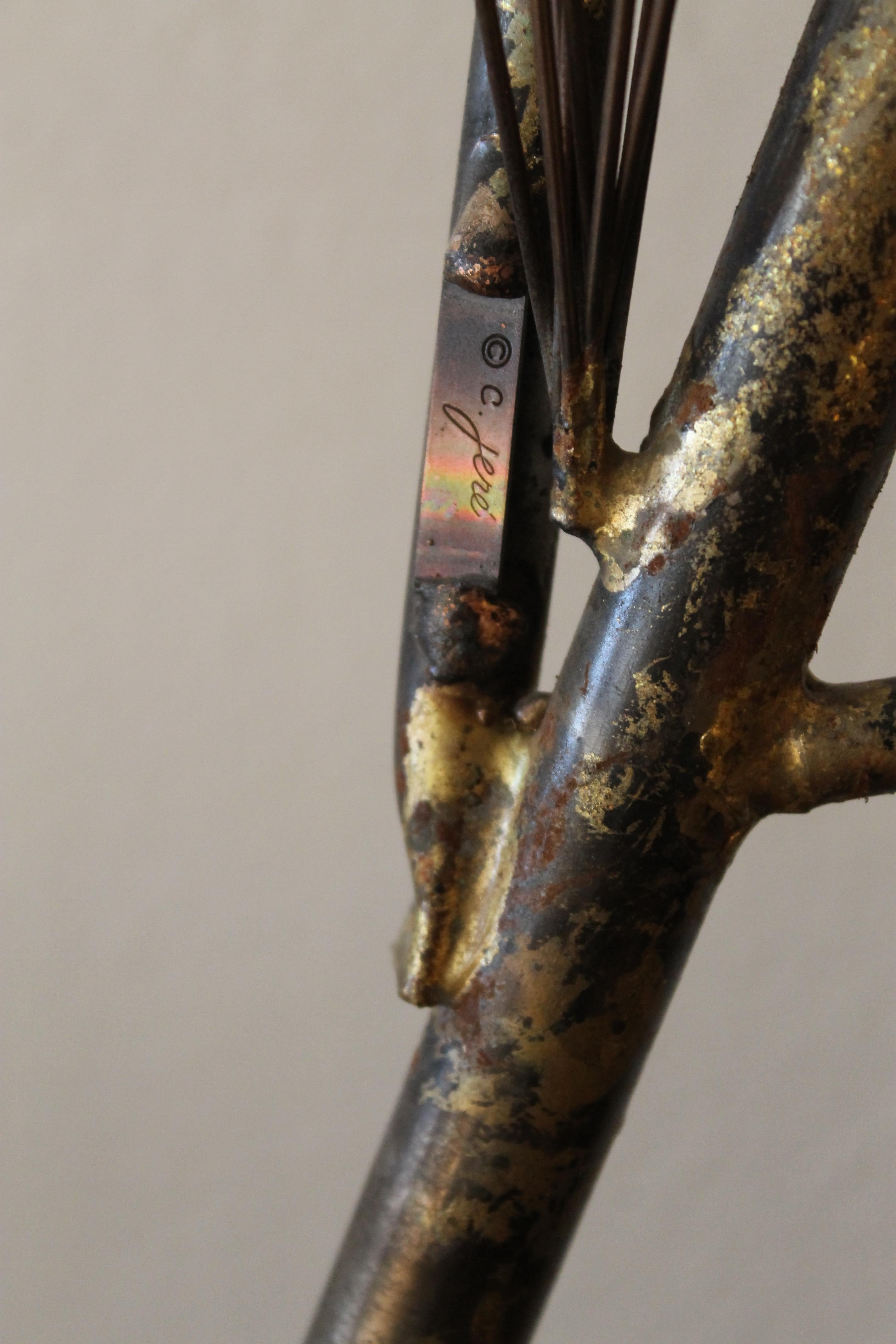 C. Jere Abstract Tree Wall Sculpture in Frame 3