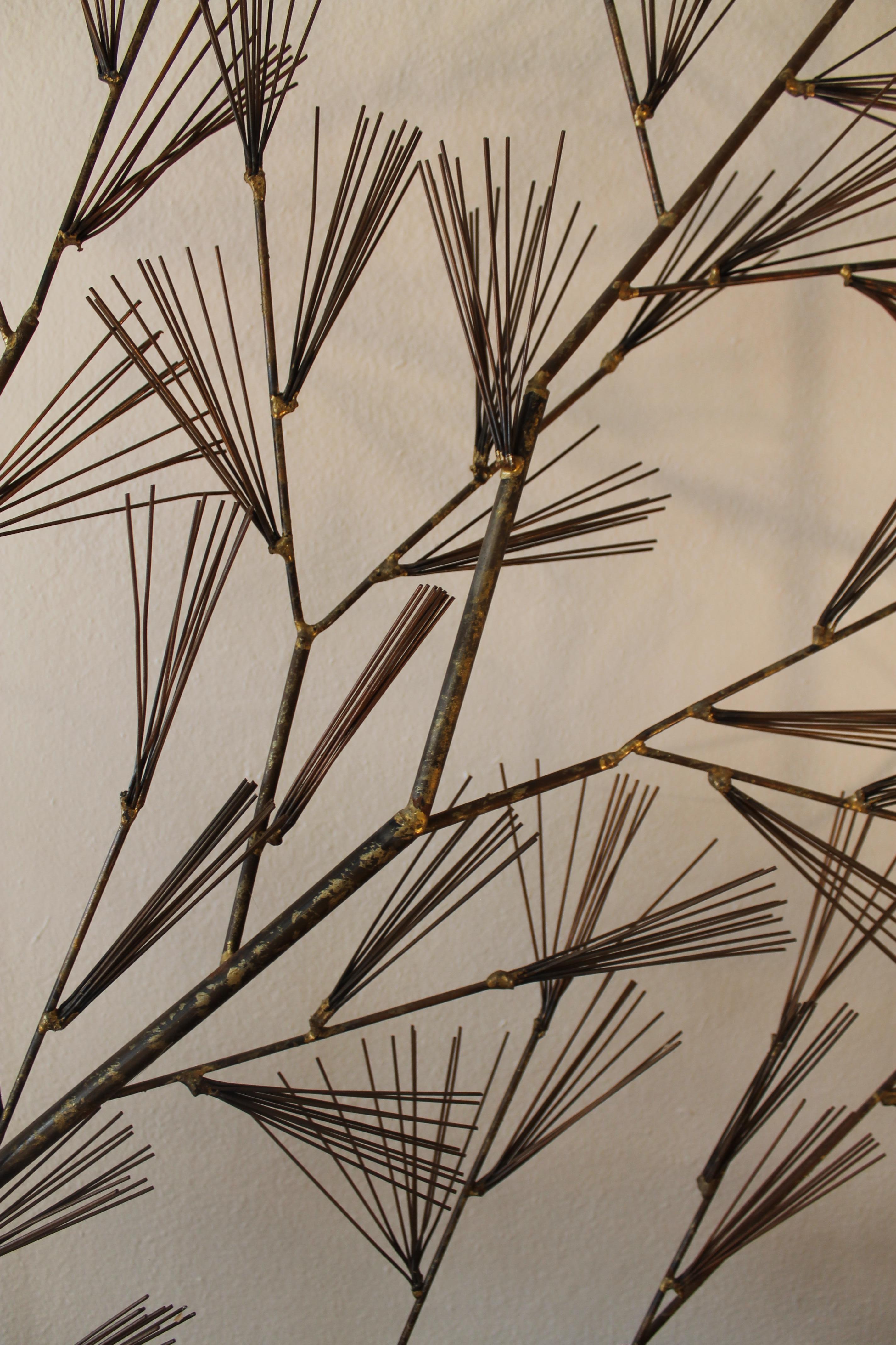 C. Jere Abstract Tree Wall Sculpture in Frame In Good Condition In Palm Springs, CA