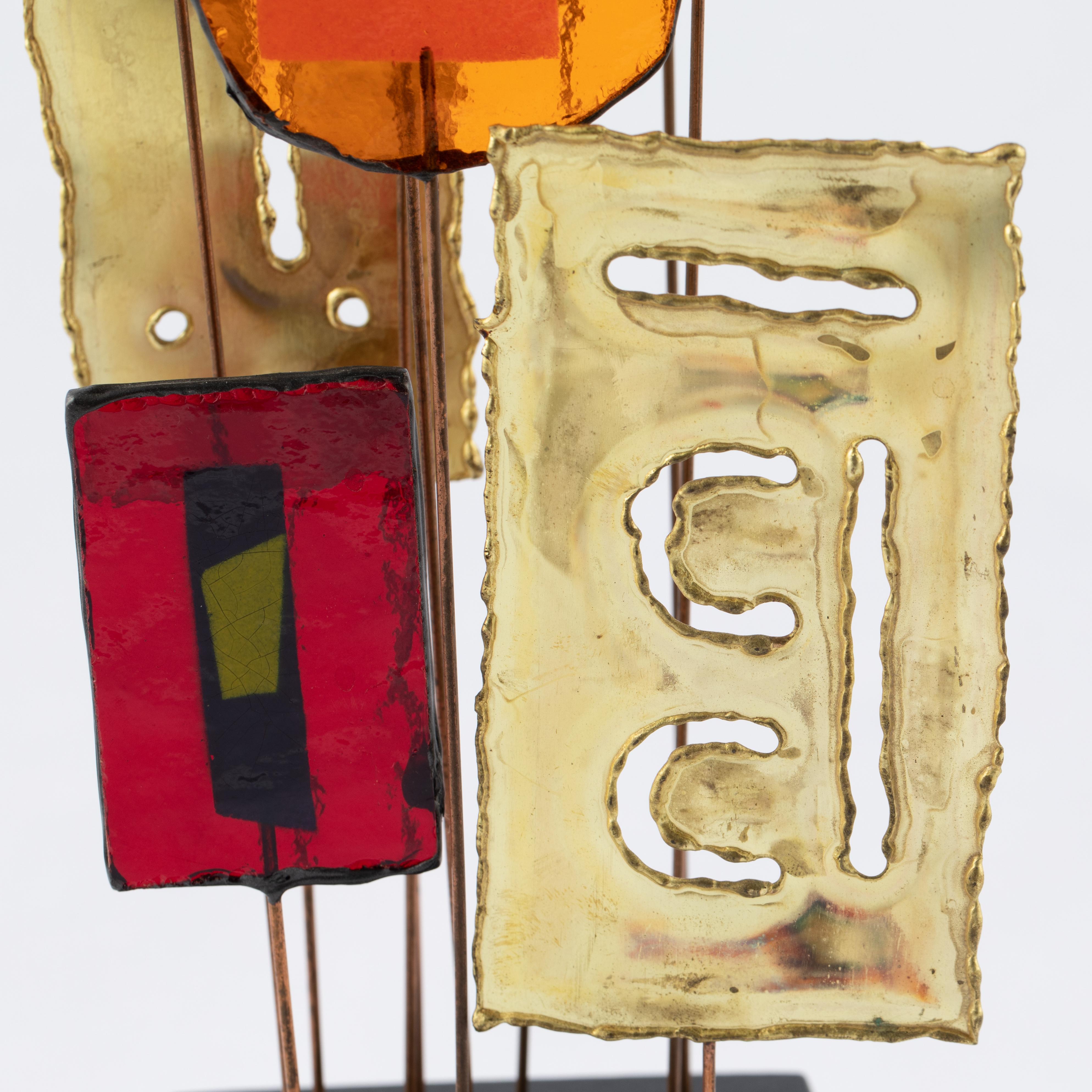 C. Jeré/Artisan House Resin and Brass Tabletop Sculpture, circa 1966 5