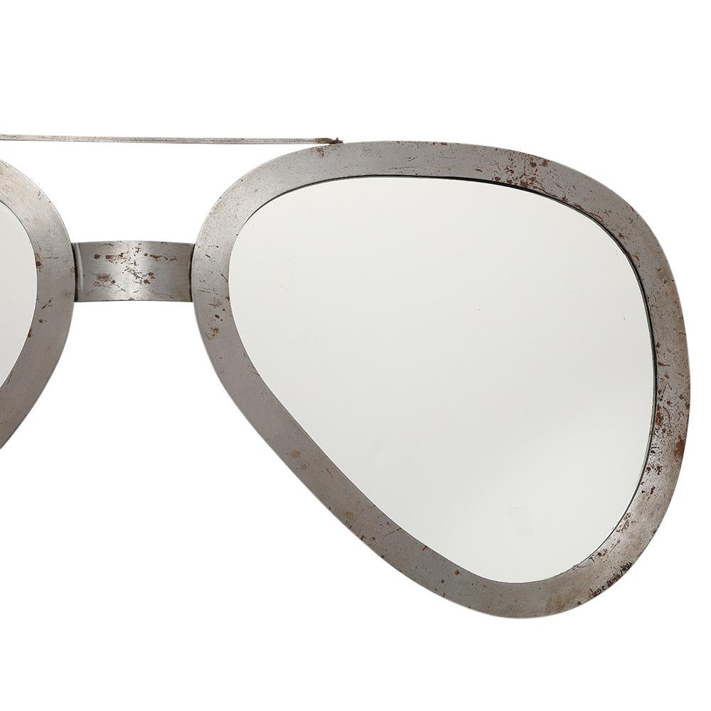 C. Jere Aviator Lunettes de soleil miroir, A. Silver brossé, signées en vente 3