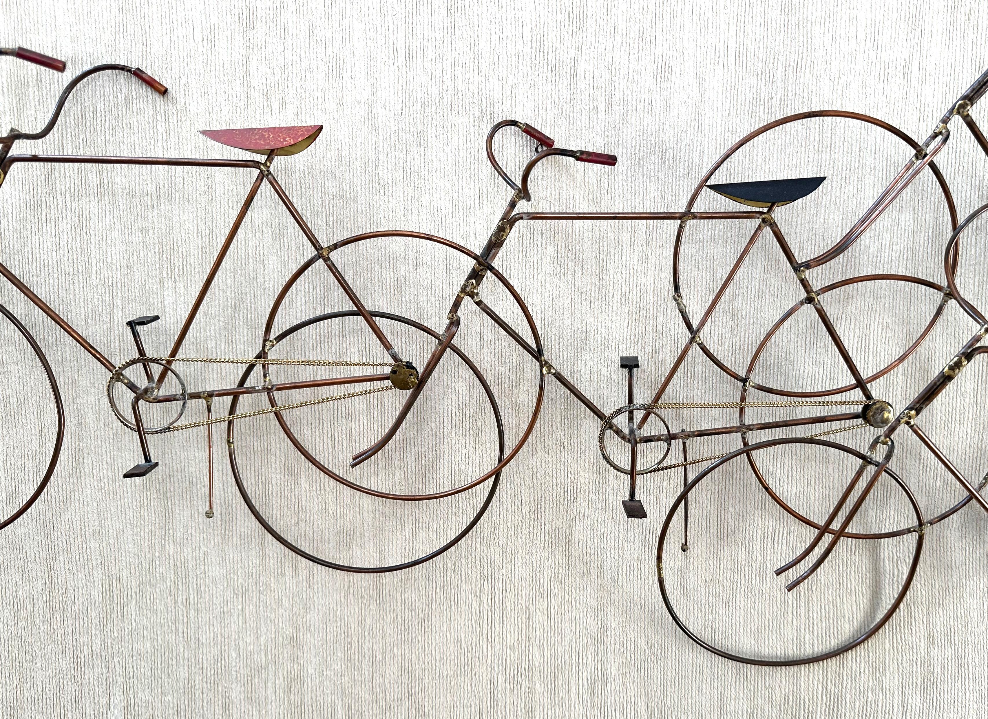 Mid-Century moderno C. Jere Bicycle Scultura da parete in vendita