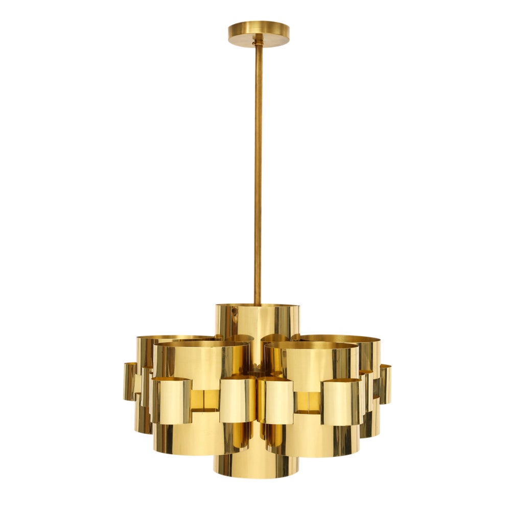 C. Jere Brass Cloud Chandelier