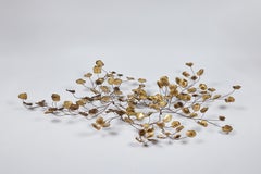 C. Jere Brass Lily Pads Sculpture